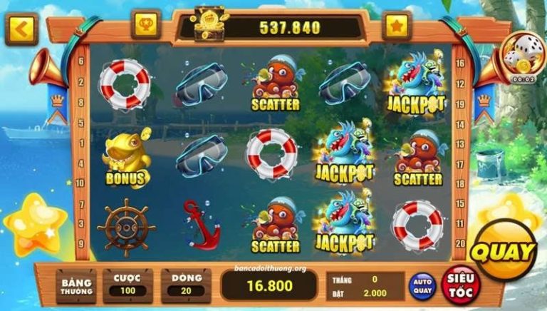 Slot game Thủy cung tại Bancazui