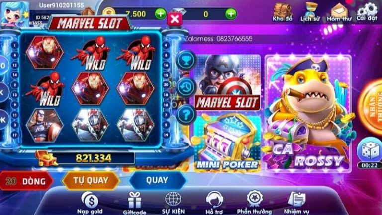 Quay hũ đổi Marvel Slot